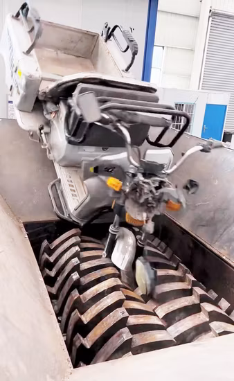 Triturador de latas de metal de aço de ferro e fio de cobre elétrico para reciclagem de fio de cobre de sucata de eixo duplo